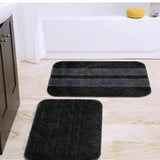Grey Anti-Slip Bath Mats - Set Of 2 (60*40cm)