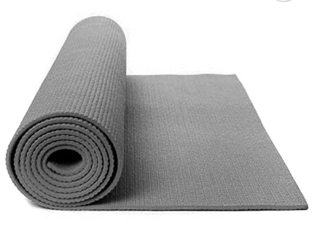 Anti-Skid Yoga Mat for Gym Workout 6mm Mat for Men & Women ( 60cm*172cm,Grey)