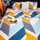 Super Soft Ac Comforter Set Strip Design (4 pc Set )