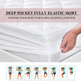 Super soft quilted waterproof mattress protector ( 72*78 inches , Elastic fitted upto 9 inches )