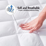 Super soft quilted waterproof mattress protector ( 72*78 inches , Elastic fitted upto 9 inches )