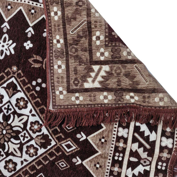 Decorbajar Premium Polyester Chenille Carpets ( 5ft * 7ft )