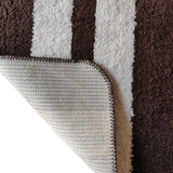 Brown Stripe Anti-Slip Bath Mats - Set Of 2 (60*40cm)