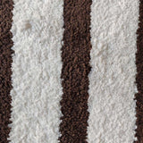 Brown Stripe Anti-Slip Bath Mats - Set Of 2 (60*40cm)