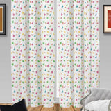 Beautiful Long Crush Solid Butterfly Print Curtain Combo ( 4 x 7 , pack of 2)