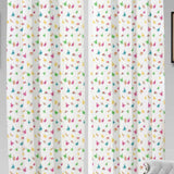 Beautiful Long Crush Solid Butterfly Print Curtain Combo ( 4 x 7 , pack of 2)