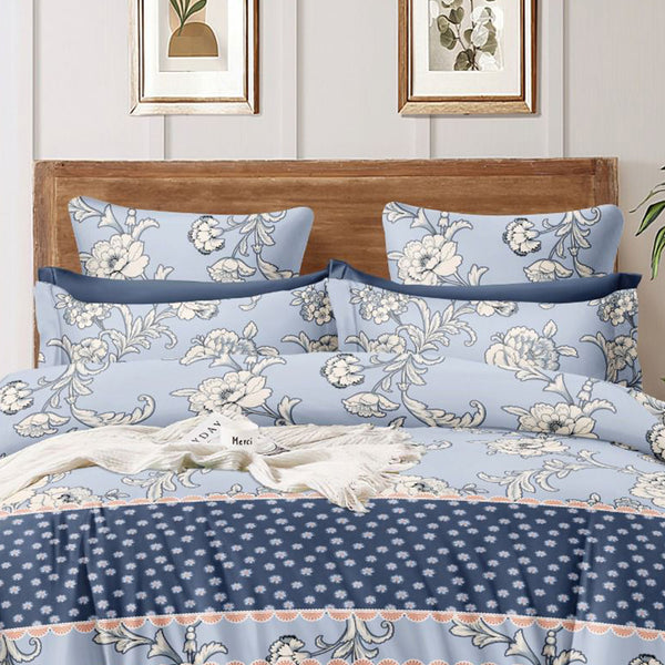 Super Soft Calendula Design Cosy Comforter Set (4 pc Set, king Size)