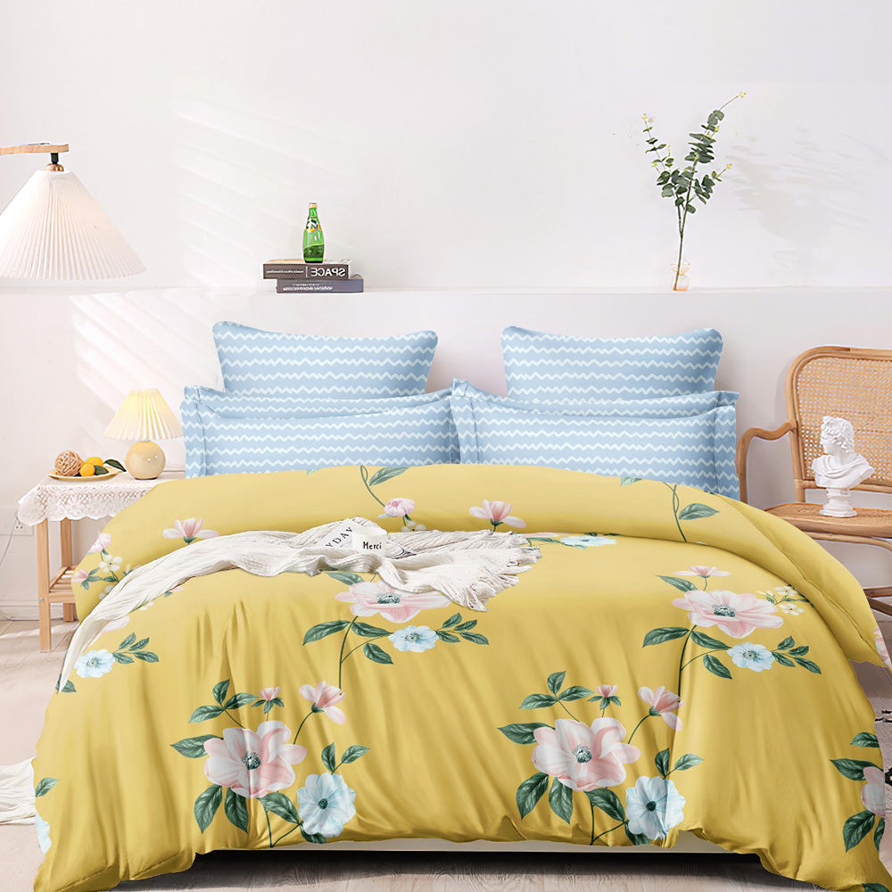 Super Soft Daisy Design Ac Comforter Set (4 pc Set)
