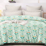 Super Soft Dot Blue Design Double Bedsheet ( 90*100inch, King )