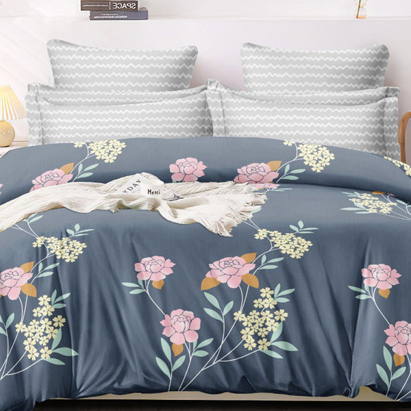 Super Soft Lotus Design Double Bedsheet ( 90*100inch, King )