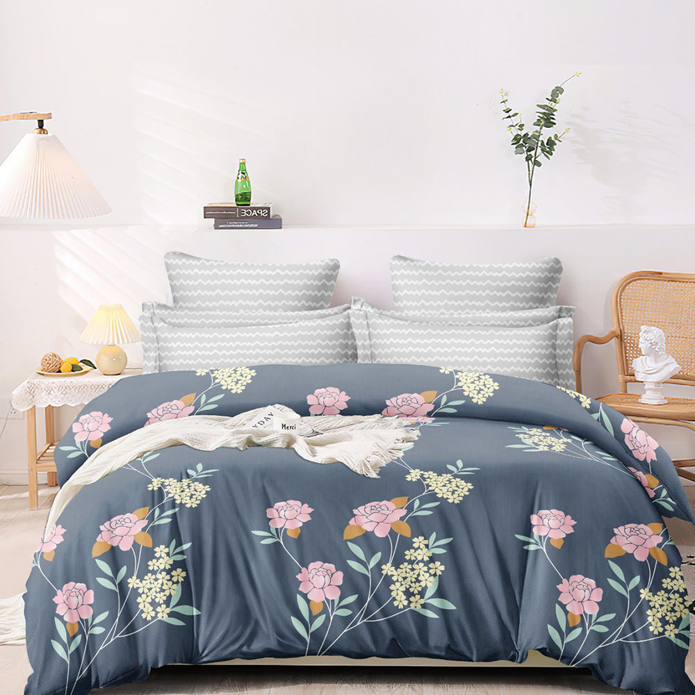 Super Soft Lotus Design Ac Comforter Set (4 pc Set, king Size)