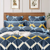 Super Soft Mirror Design Ac Comforter Set (4 pc Set, king Size)