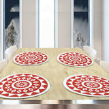 Decorbajar Decorative Place Mat / Kitchen Mat ( Set of 4 , 15 inch )