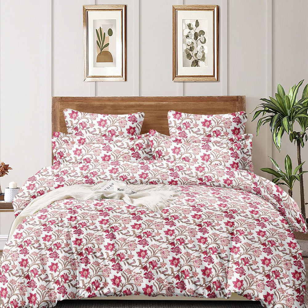 Super Soft Poppy Design Ac Comforter Set (4 pc Set, king Size)