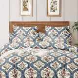 Super Soft Royal Floral Design Ac Comforter Set (4 pc Set, king Size)