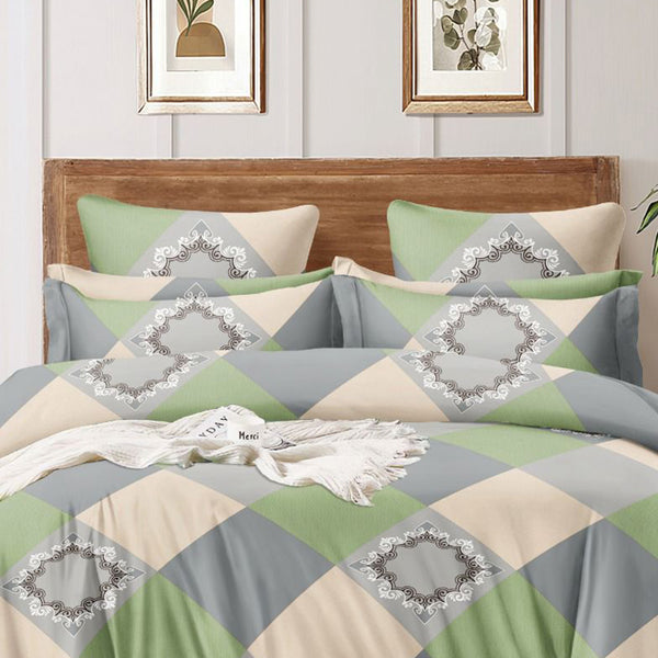 Super Soft Royal Design Double Bedsheet ( 90*100inch, King )