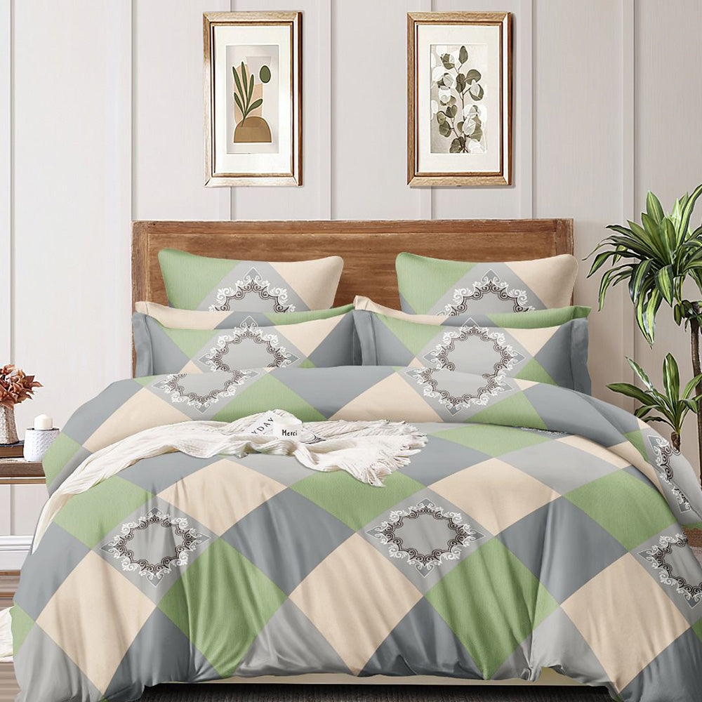 Super Soft Royal Design Double Bedsheet ( 90*100inch, King )