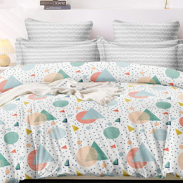 Super Soft Shape Design Double Bedsheet ( 90*100inch, King )
