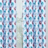 Beautiful Long Crush Solid Leaf Curtain Combo ( 4 x 7 , pack of 2)