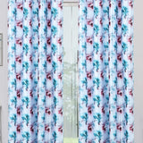 Beautiful Long Crush Solid Leaf Curtain Combo ( 4 x 7 , pack of 2)