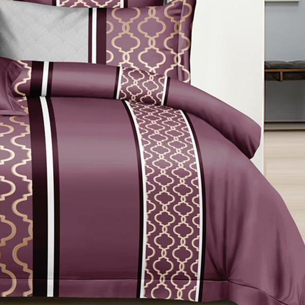 Super Soft Tweed Royal Design Double Bedsheet ( 90*100inch, King )