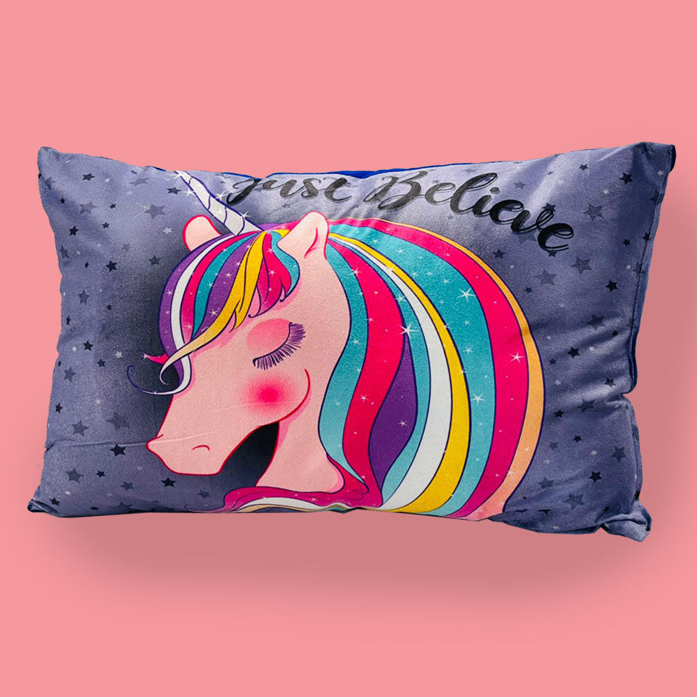 Super-Soft Unicorn Design Microfibre Kids Pillow